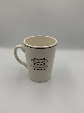 Classic Tim Hortons Always Fresh Mug Dark Brown and White logo